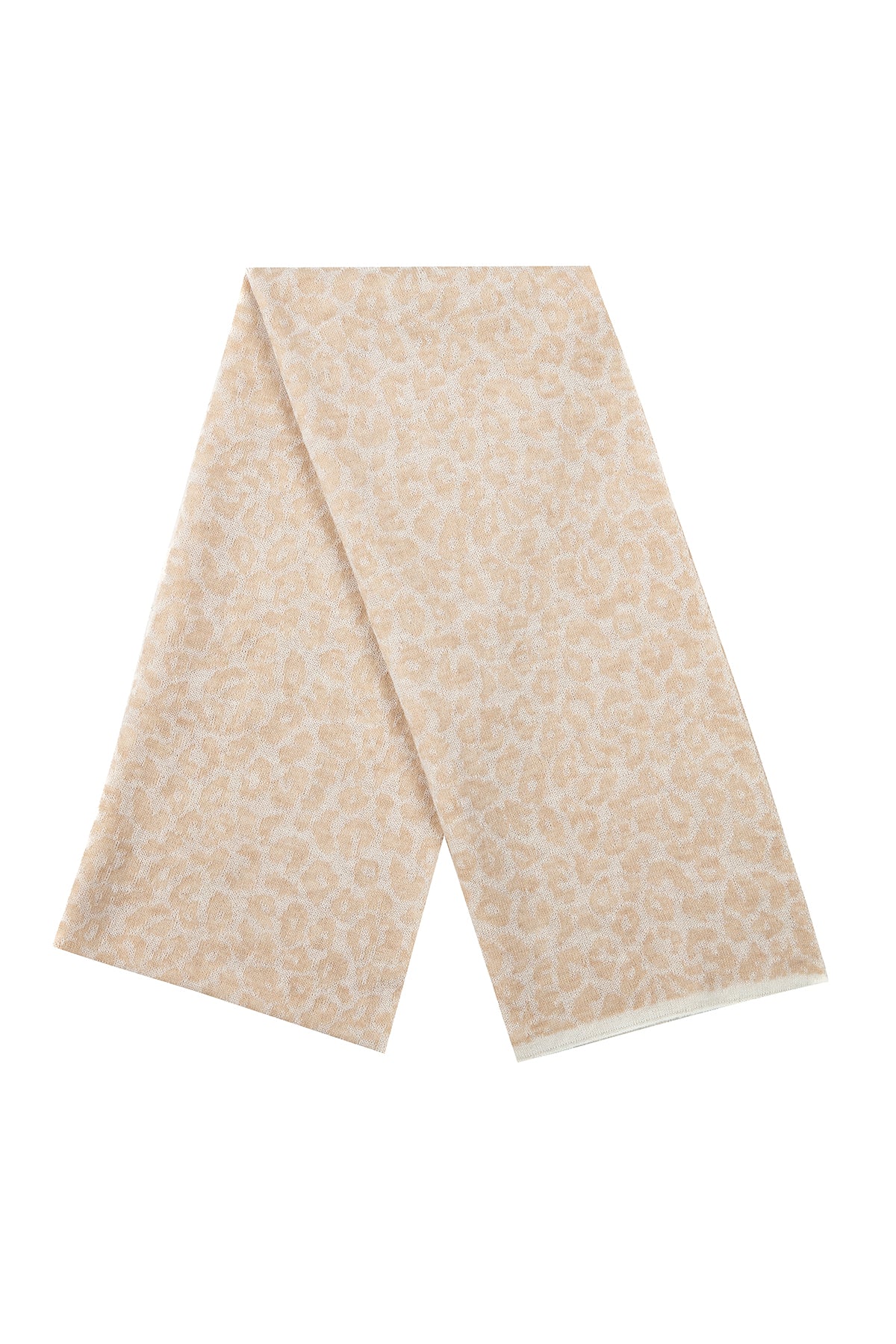 LEOPARD SHAWL ECRU-BEIGE