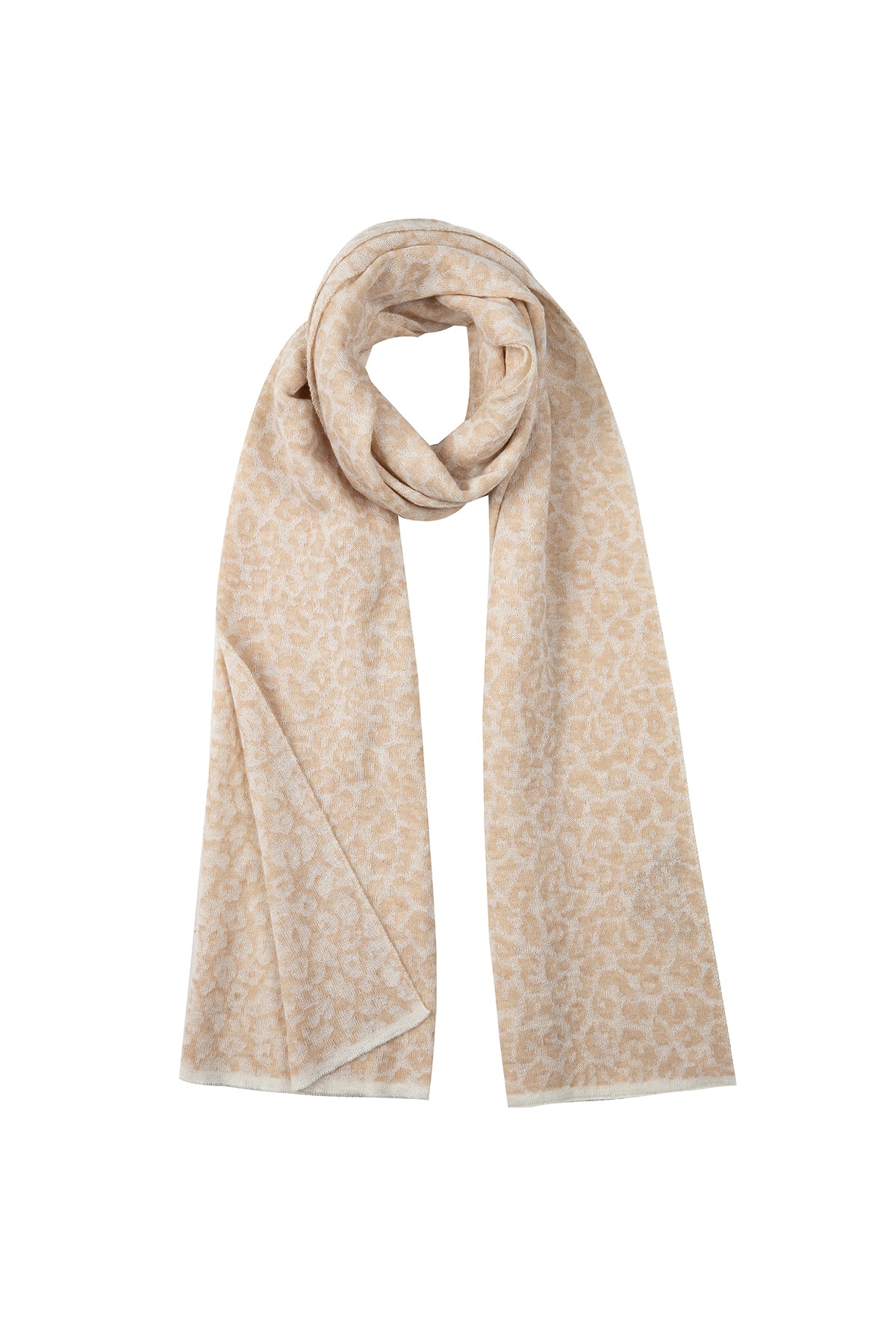 LEOPARD SHAWL ECRU-BEIGE