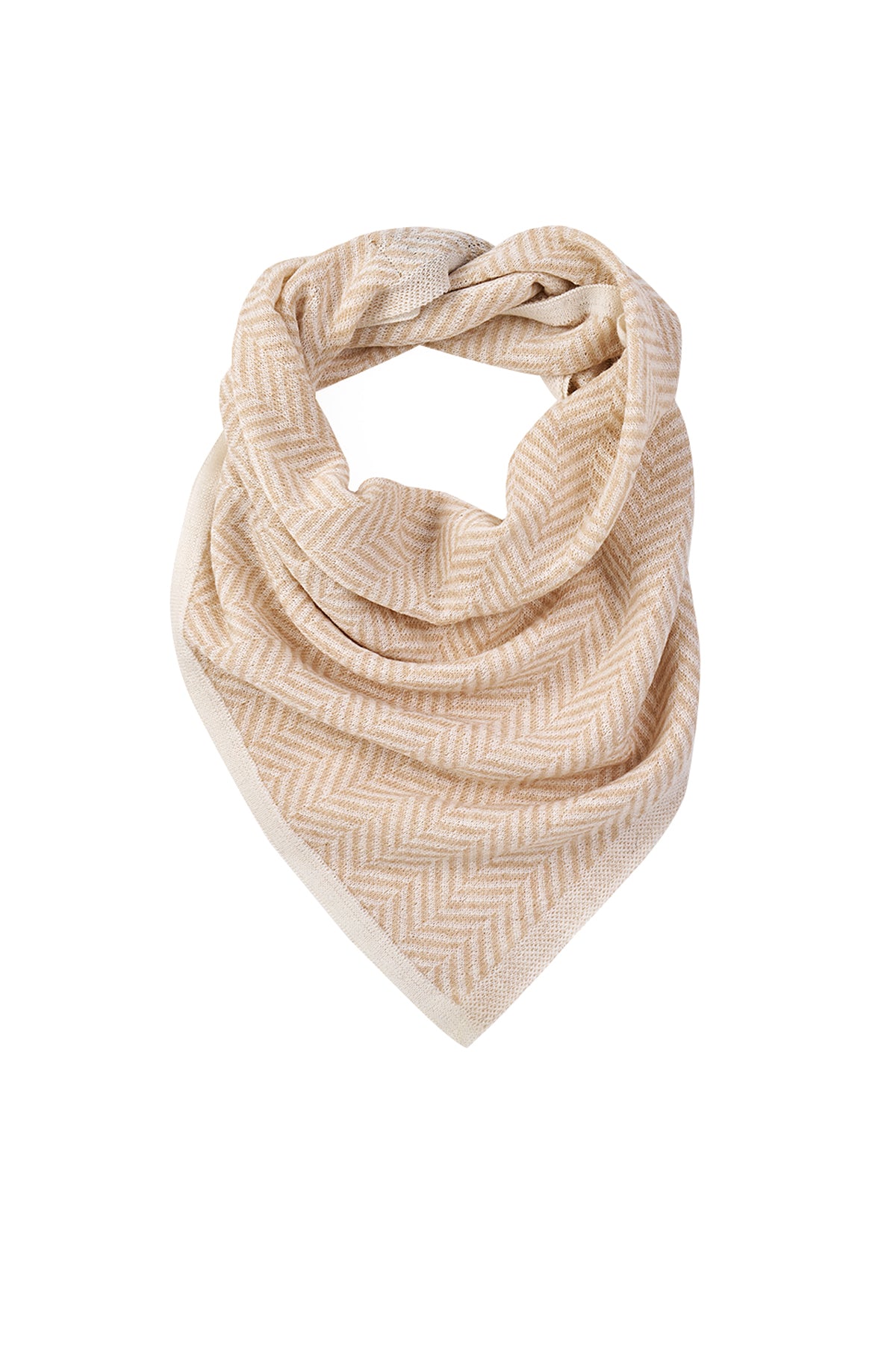 LYCIA SQUARE FOULARD ECRU BEIGE