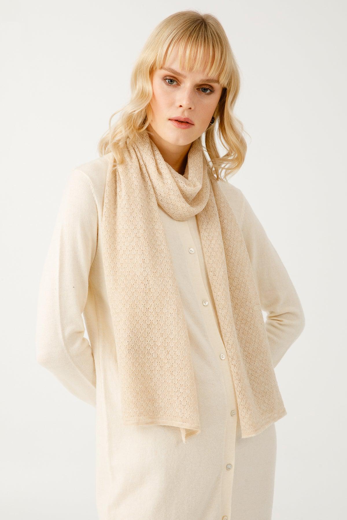 DIAMOND SHAWL-BEIGE